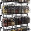 Friendly Kitchen Ophangbaar Kruidenrek - 4 Kruidenrekjes Voor Totaal 32 Kruidenpotjes - Spice Rack - Staal - Zwart -Huishoudproducten Verkoop 716x1200 1
