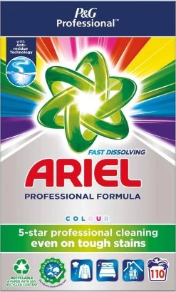 Ariel - Proffesional - Waspoeder Color - 7.15kg - 110 Wasbeurten -Huishoudproducten Verkoop 723x1200
