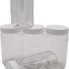 Ariko Jar | Lichtgewicht Kunststof Pot Met Schroefdeksel | 750ml | Potje Met Witte Deksel | Voorraadpot | Hervulbaar -Huishoudproducten Verkoop 746x1200 5