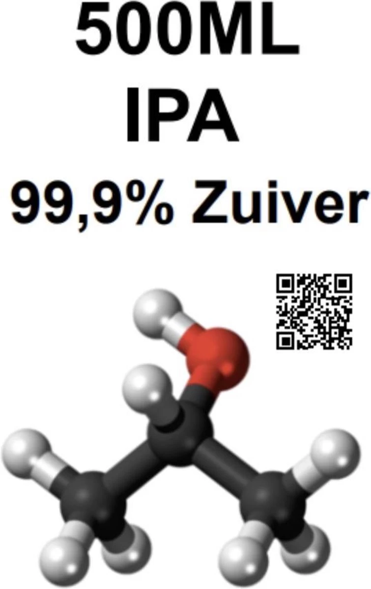 Isopropanol - Isopropyl - Alcohol - IPA - 99,9% Zuiver - 500ml 4 Isopropanol - Isopropyl - Alcohol - IPA - 99,9% Zuiver - 500ml - Afbeelding 2