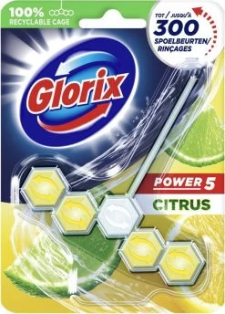 Glorix Power 5 Toiletblokken - Citroen - 9 Stuks - Voordeelverpakking -Huishoudproducten Verkoop 861x1200 1