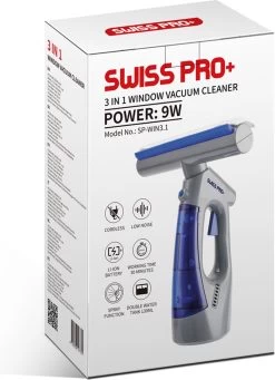 Swiss Pro+ Ruitenreiniger 3 In 1 WV 2 Blue Edition Window Vac - Ca. 120 M² - Waterzuiger - Incl. Smalle Zuigmond - Oplaadbaar - Raamwisser - Streeploos - Clicksystem - 2 Microvezeldoekjes - Met Sprayfunctie - Low Noise - Hepafilter 16 Swiss Pro+ Ruitenreiniger 3 In 1 WV 2 Blue Edition Window Vac - Ca. 120 M² - Waterzuiger - Incl. Smalle Zuigmond - Oplaadbaar - Raamwisser - Streeploos - Clicksystem - 2 Microvezeldoekjes - Met Sprayfunctie - Low Noise - Hepafilter -Huishoudproducten Verkoop 870x1200 2