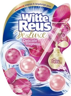 Witte Reus DeLuxe Toiletblok - Delicate Magnolia - WC Blokjes Voordeelverpakking - 10 Stuks -Huishoudproducten Verkoop 894x1200