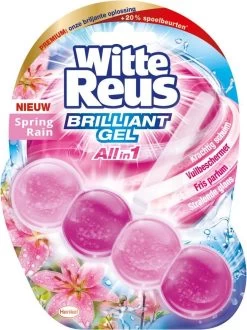 Witte Reus Brilliant Gel Allin1 Toiletblok - Spring Rain - WC Blokjes Voordeelverpakking - 11 Stuks -Huishoudproducten Verkoop 897x1200 1