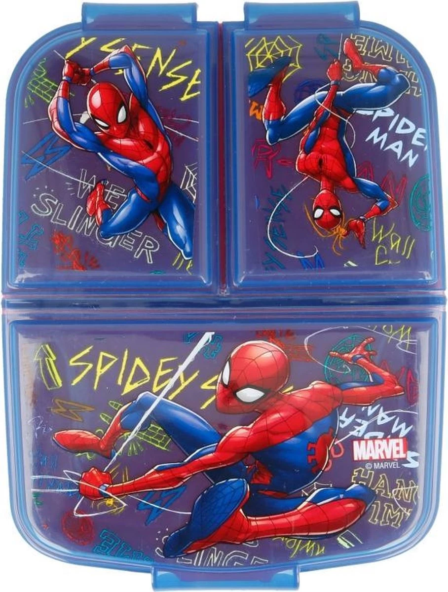 Spiderman Multi Brooddoos / Broodtrommel 5 Spiderman Multi Brooddoos / Broodtrommel - Afbeelding 3