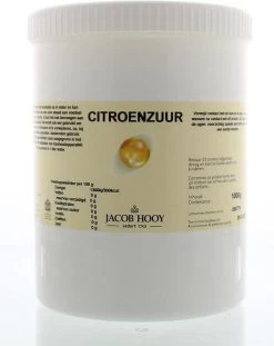 Jacob Hooy Citroenzuur Meelkristal 1 Kg -Huishoudproducten Verkoop 953x1200 1