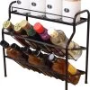 Zindoo Kruidenrek Zwart 3-laags Staand - Specerijen Rek - Kruiden Rek - Duurzaam RVS - Anti Slip Onderzijde - Specerijenstandaard – Keukenorganizer - Spice Rack - Kitchen Rack - Spice Organizer Keukenaccessoire - ZIN-SR05 -Huishoudproducten Verkoop 974x1200 3