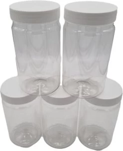 Ariko Jar | Lichtgewicht Kunststof Pot Met Schroefdeksel | 750ml | Potje Met Witte Deksel | Voorraadpot | Hervulbaar -Huishoudproducten Verkoop 974x1200 4