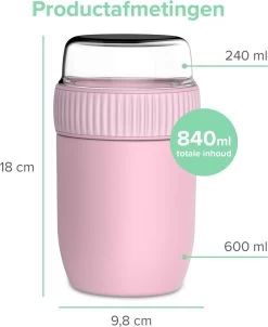 Coninx Thermos Lunchbox - Muesli Beker To Go - Isoleer Lunchpot - Yoghurtbeker To Go - Mueslibeker 840ml (600ml+240ml) - RVS / Roze 16 Coninx Thermos Lunchbox - Muesli Beker To Go - Isoleer Lunchpot - Yoghurtbeker To Go - Mueslibeker 840ml (600ml+240ml) - RVS / Roze -Huishoudproducten Verkoop 981x1200 1