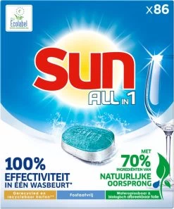 SUN® Sun Vaatwastabletten All-in-1 Normaal - 86 Stuks